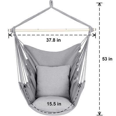 Park Outdoor Garden Camping Patio Folding Portable Cotton Hanging Rope Hammock Swing Chair