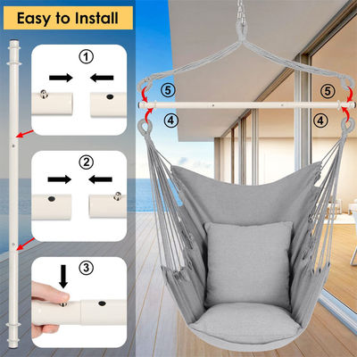 Park Outdoor Garden Camping Patio Folding Portable Cotton Hanging Rope Hammock Swing Chair
