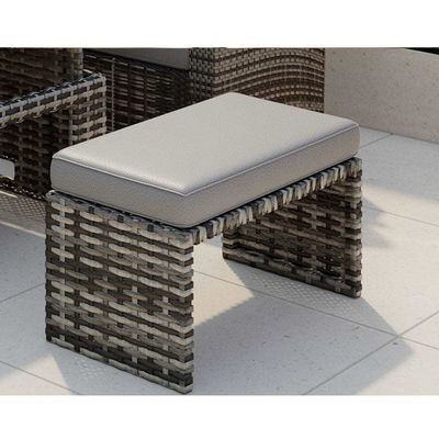 Upgrade Your Patio with AJUNION Garden Furniture Rattan Sofa and Adjustable Table