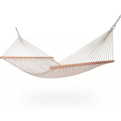 Cozy Portable Folding Cotton Rope Mesh Hammock Bed for Outdoor Indoor Garden Camping