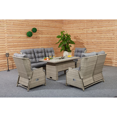 Modern and Luxurious Reclining Sofa Set for Your Garden by AJUNION Adjustable Table Height