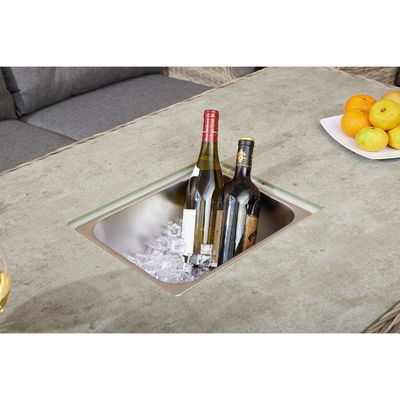 Modern and Luxurious Reclining Sofa Set for Your Garden by AJUNION Adjustable Table Height
