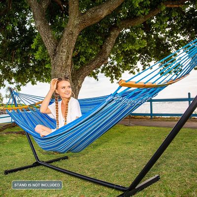 Villa Outdoor Indoor Garden Camping Portable Foldable Ultralight Cotton Swing Hanging Hammock Bed