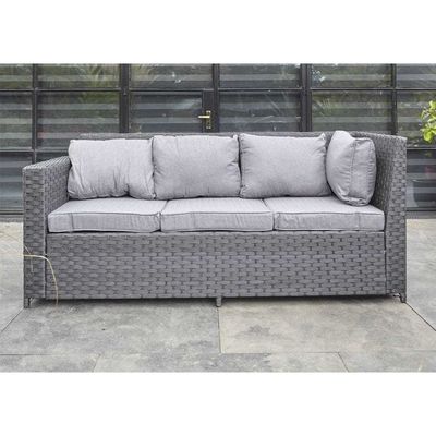 Garden Set AJUNION 8 Seater Outdoor Furniture Rattan Corner Lounge Sofa Set for Backyard