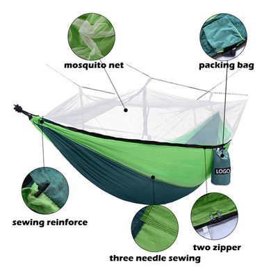 Outdoor Garden Portable Camping Hammock with Mosquito Net and Lightweight Material