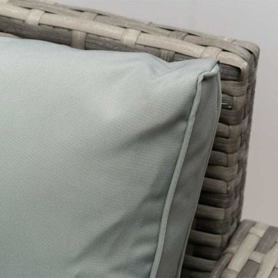 All Weather Rattan Outdoor Sofa Set Three Seater L182xW70xH78cm Cushion Thickness 9cm