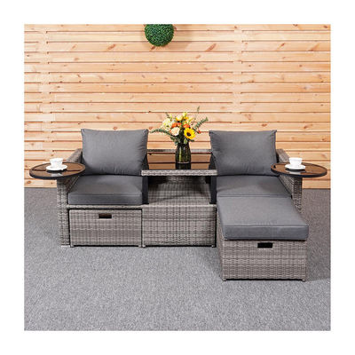 Garden Backyard Lounge Sofa Set with PE Wicker Rattan in Various Sectional Design