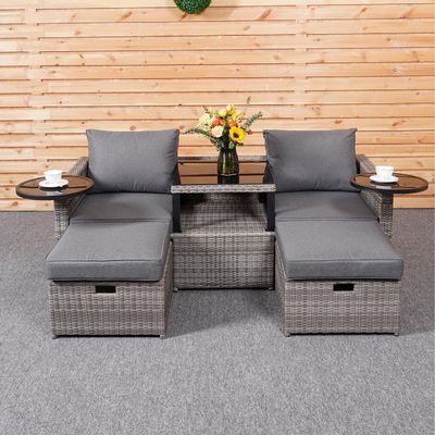 Garden Backyard Lounge Sofa Set with PE Wicker Rattan in Various Sectional Design