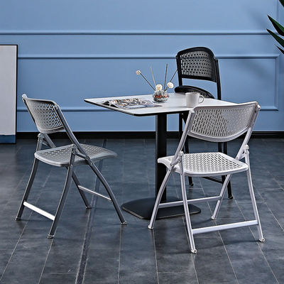 Foldable White Metal Plastic Stackable Chairs for Outdoor Hotel Garden Party Banquet Events