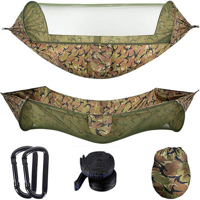 Lightweight Portable Camping Parachute Hammock with Mosquito Net and Polyester Fiber