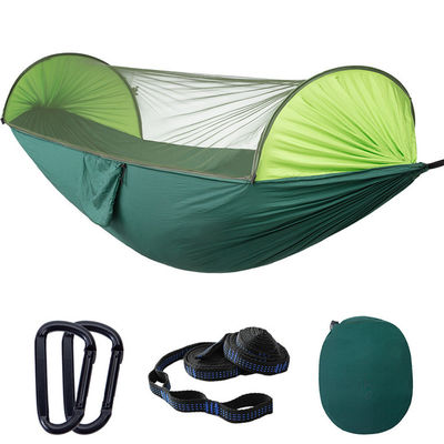 Lightweight Portable Camping Parachute Hammock with Mosquito Net and Polyester Fiber