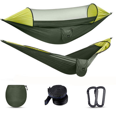 Lightweight Portable Camping Parachute Hammock with Mosquito Net and Polyester Fiber