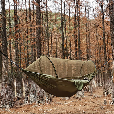 Lightweight Portable Camping Parachute Hammock with Mosquito Net and Polyester Fiber