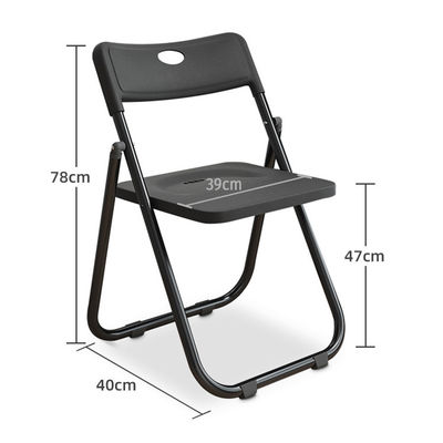 Metal Frame Stackable Folding Plastic Dining Chair for Hotel Outdoor Garden Restaurant