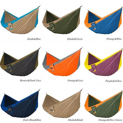 Outdoor Home Garden Portable Lightweight Folding Nylon Camping Hammocks with Accessories