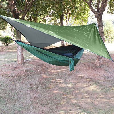 Outdoor Garden Parachute Portable Lightweight Folding Nylon Camping Hammocks with Mosquito Net