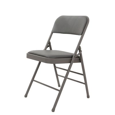 Park Stackable Folding PU Leather Matt Dining Chair for Events in Modern Design Style