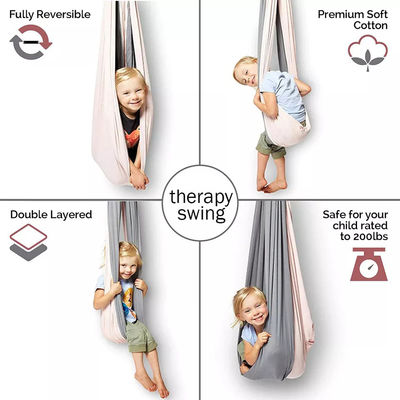 Mail Packing Kids Children Double Therapy Sensory Aerial Yoga Hammock Swing Custom Logo