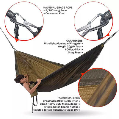 Lightweight Living Room Camping Hammock with Mosquito Net and Portable Folding Design