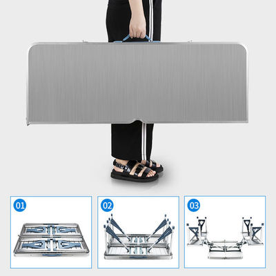 General Portable Space-saving One-piece Camping Table and Chair Set for Outdoor Travel