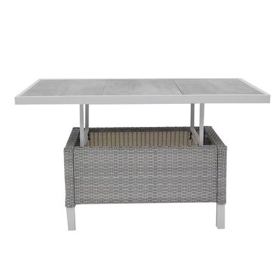 Modern Style 4 Piece Outdoor Rattan Furniture Lounge Set with L193xW71xH77cm Sofa Size