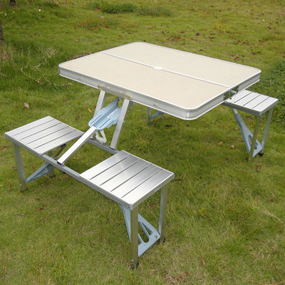 General Portable Space-saving One-piece Camping Table and Chair Set for Outdoor Travel