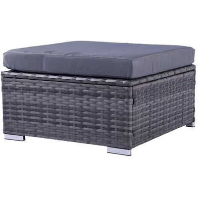 Outdoor Garden Furniture Wicker Rattan Sofa Set with Coffee Table in PE Rattan