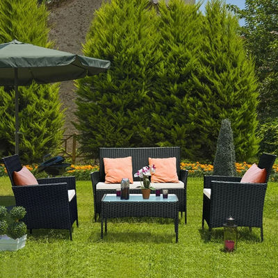 Y Mail Packing Woven Patio Set All Weather Rattan Garden Furniture by AJUNION
