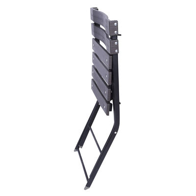 None Logo Outdoor Garden Patio Party Banquet Events Folding Portable Wood Grain Plastic Dining Chair