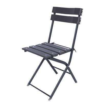 None Logo Outdoor Garden Patio Party Banquet Events Folding Portable Wood Grain Plastic Dining Chair
