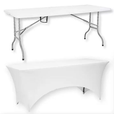 Convenient and Versatile Plastic Metal Folding Picnic Dining Table for Event Banquet