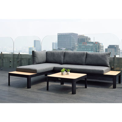 Aluminum Modular Garden Furniture L172xW72xH43cm AJUNION Outdoor Chaise Sectional Set