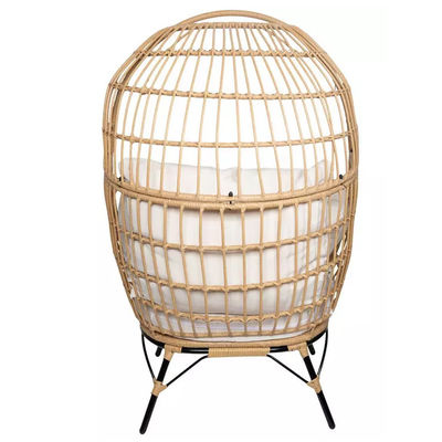 Outdoor Furniture Nordic Patio Single Seat Waterproof Wicker Egg Chair with PE Rattan