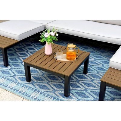 Aluminum Modular Patio Set AJUNION U Shape Large Size Outdoor Furniture Sectional Sofa