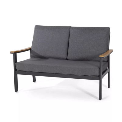 Specific Garden Sofa AJUNION 4 Piece Aluminum Outdoor Furniture Set with Coffee Table