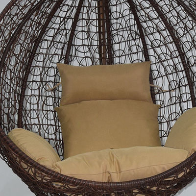 Outdoor Balcony Garden Living Room Hanging Swing Egg Chair with PE Wicker Rattan Design