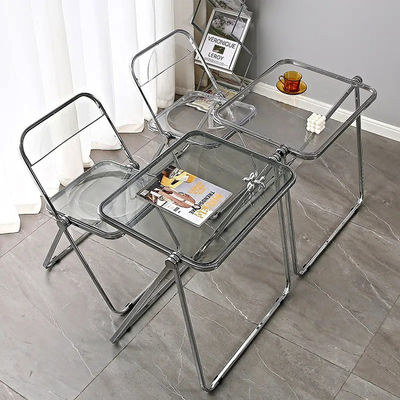 Foldable Plastic Acrylic Metal Outdoor Garden Living Room Table and Chair Set for Park