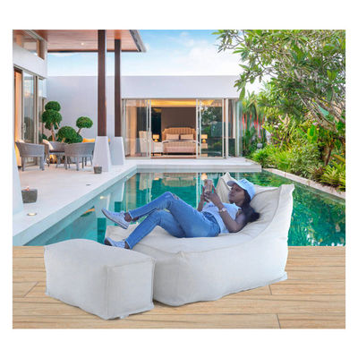 Indoor Outdoor Waterproof Bean Bag Sofa with 3-5mm Bean Filling and 30x75x30cm Pedal Size