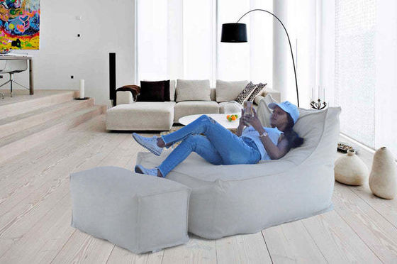 Indoor Outdoor Waterproof Bean Bag Sofa with 3-5mm Bean Filling and 30x75x30cm Pedal Size