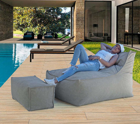 Indoor Outdoor Waterproof Bean Bag Sofa with 3-5mm Bean Filling and 30x75x30cm Pedal Size