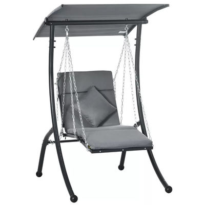 Custom Logo Single Hanging Swing Chair for Outdoor Leisure in Beach Patio and Backyard