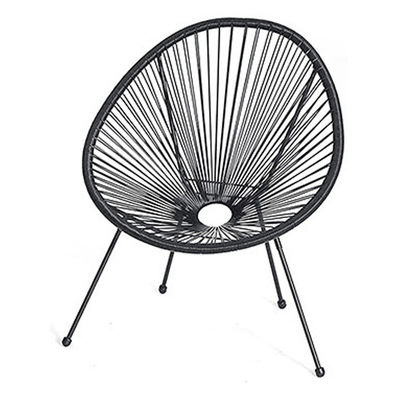 Metal Frame Plastic Rattan Wicker Acapulco Chair for Outdoor Balcony Patio Lawn Leisure