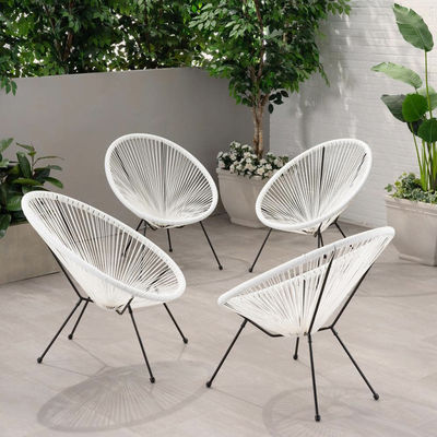 Metal Frame Plastic Rattan Wicker Acapulco Chair for Outdoor Balcony Patio Lawn Leisure