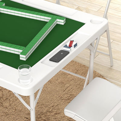 Customizable Logo 4-Player Poker Card Mahjong Table for Outdoor and Indoor Activities