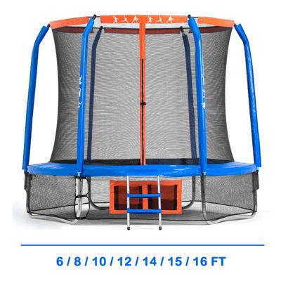 Steel Frame 14 FT or OEM Adults and Kids Fitness Jump Bed Trampoline with Safety Net Indoor Sport
