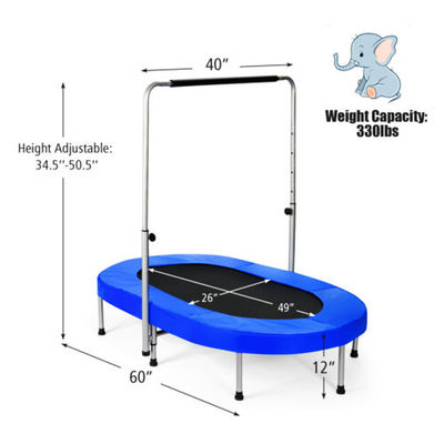 Indoor Outdoor Foldable Collapsible Trampoline for Kids 4 FT or OEM Height Adjustable