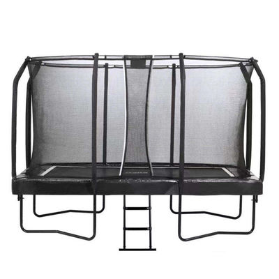 Unisex Outdoor Garden Park Fitness Elastic Bed Rectangle Trampoline with Safety Net