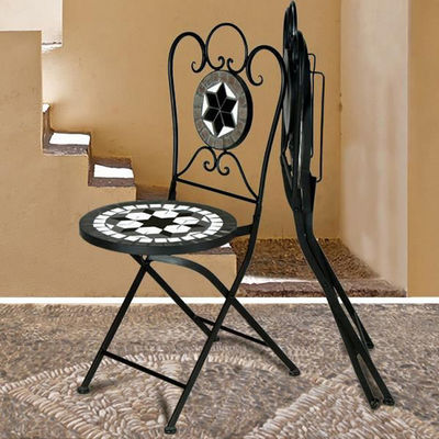 European Outdoor Bistro Set for Balcony Small Three-Piece Table And Chair Garden