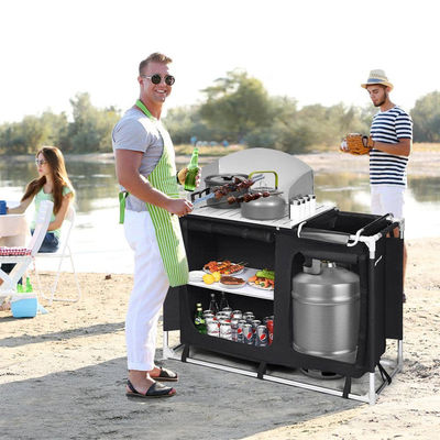 Foldable Portable Table for Villa Party Event Banquet in Outdoor Garden Backyard Patio