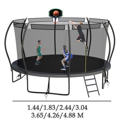 Adult Children Kids Basketball Hoop Set Trampoline with Protective Net and Logo Option